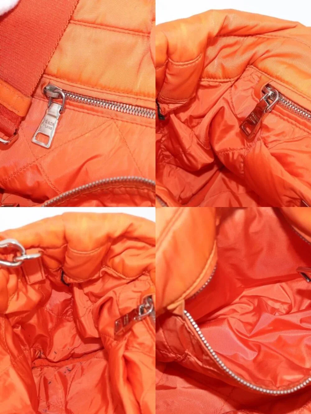 Prada brand	prada color	orange